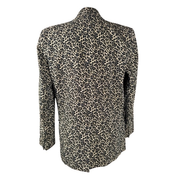 THE KOOPLES Double-Breasted Animal Print Blazer, Size 3/L. - Picture 5 of 15